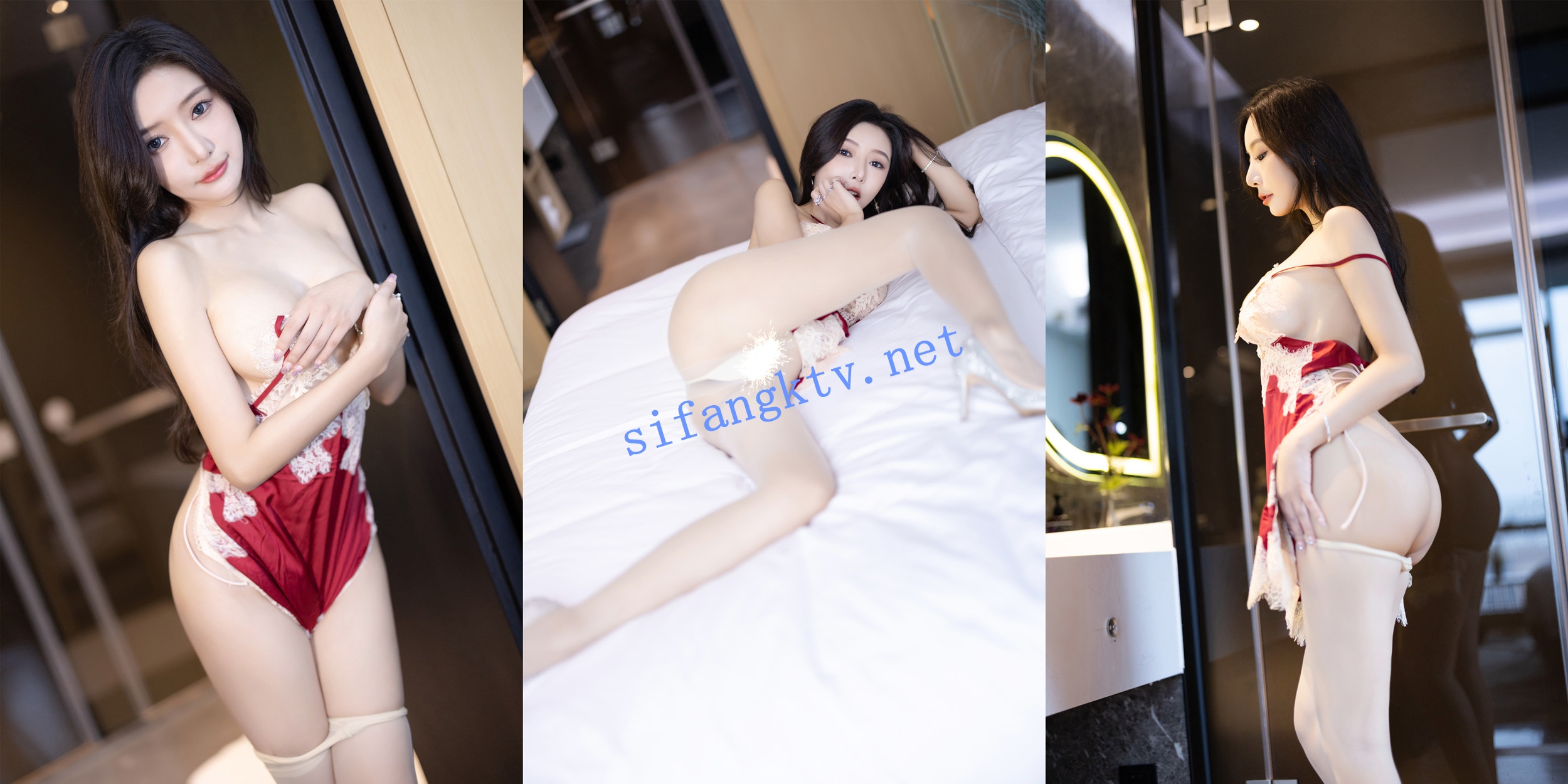 02.18  补链  ✨秀人网 王馨瑶✨肉丝无内 阴毛显现 两套服装双倍快乐